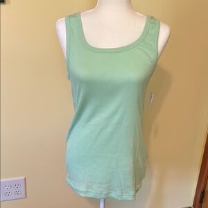 Jockey Rib knit tank top green XL